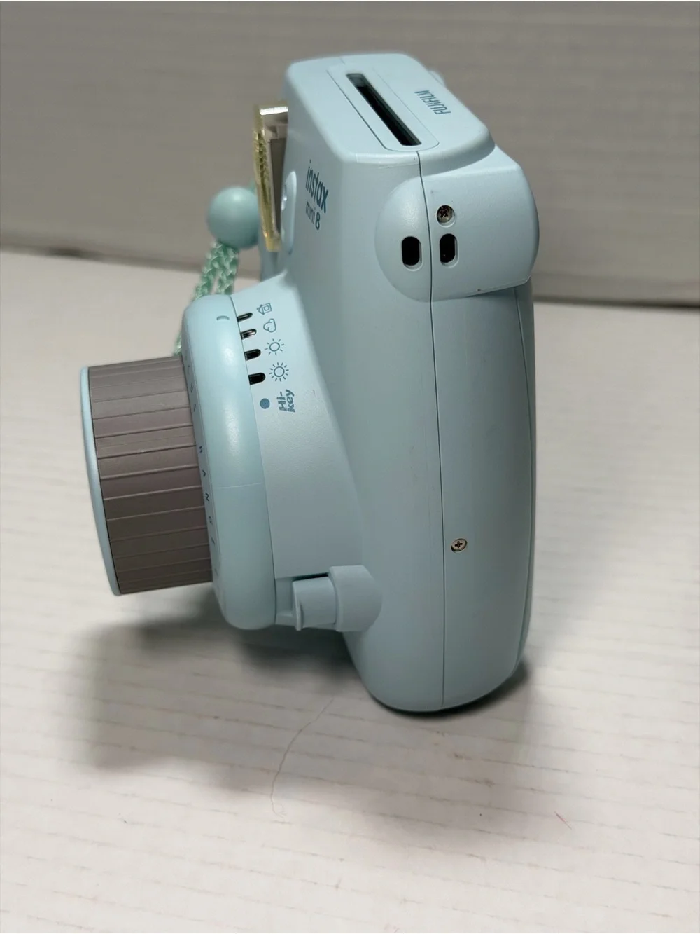 Fujifilm Instax Mini 8 Instant Film Camera Light Blue Tested & Working